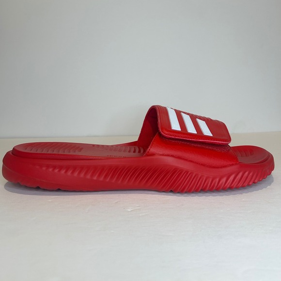 adidas Other - Adidas Alphabounce Slide 2.0 Men 13 Red White Adjustable Strap Sandals Bounce